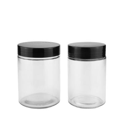 China Food / Candle / Honey / Block Eco - Friendly Glass Packaging Glass Jar And Container Bottles With Plastic Lid for sale