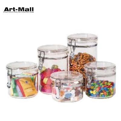 China Storage Guaranteed Quality Chocolates Candy Clip Top Glass Cookie Jar Glass Mason Jar For Food Candle for sale