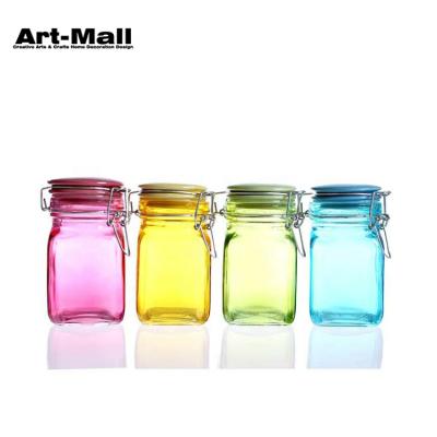 China Mason Promotional Colorful Clip Freshness Preservation Food Storage Top Jars for sale