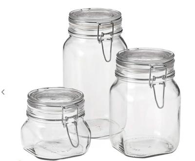 China Minimalist new design colorful durable glass spice jar with lid wholesale for sale