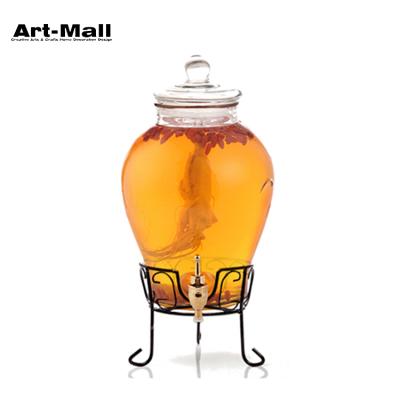 China Viable widely use clear bulk gallon carboy glass airtight jar for brewing for sale