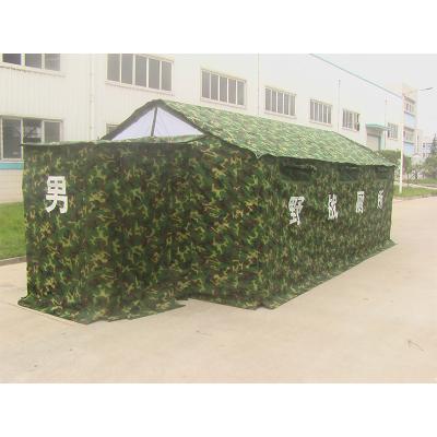 China Aosener Game 6x3m Camouflage/Field 4 Person Large Camping Toilet Tent Camouflage Military Tent Military Toilet Tent for sale