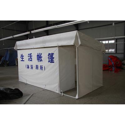 China Aosener 4x2m army shower tent camping tent four-season military canvas tent straight tie type for sale