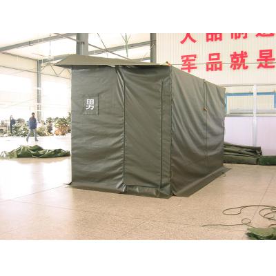 China Aosener 4x2m Summer Single Toilet Tent OEM Green Military Grass Pitch Straight Tying Type Toilet Tent for sale