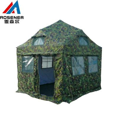 China Brand New Aosener OEM Product 5 Person Double Layer Military Tent Camouflage/Field Game Portable Tent For Living for sale