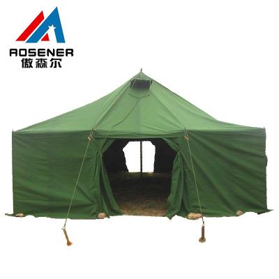 China Aosener 20 People Double Layer Tent Pole Type Straight Tying Type Large Tent Army American Tents for sale