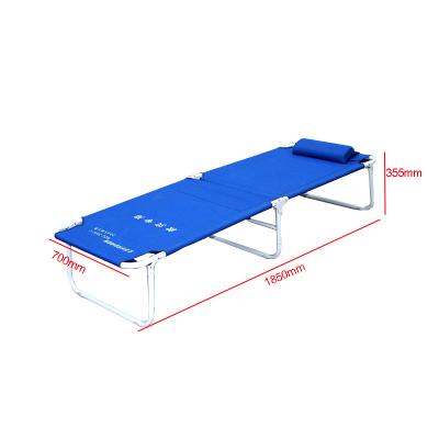 China New design collapsible post disaster temporary steel frame skye tube blue Aosener folding bed for sale