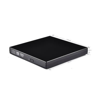 China Non-Driver Usb 2.0 DVD Drive for Laptop Portable USB 2.0 DVD-RW Player CD Drive, Optical Burner Writer Rewriter for Mac for sale