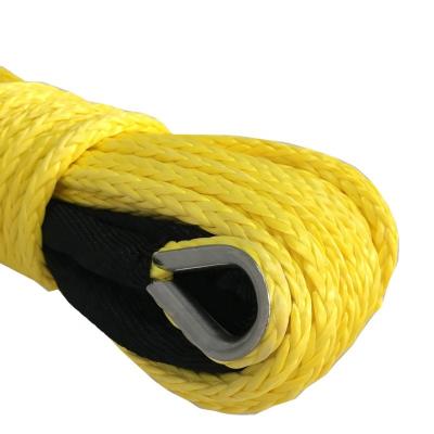 China ATV/UTV uhmwpe synthetic winch rope 6mmx15m for vehicle emergency recovery for sale