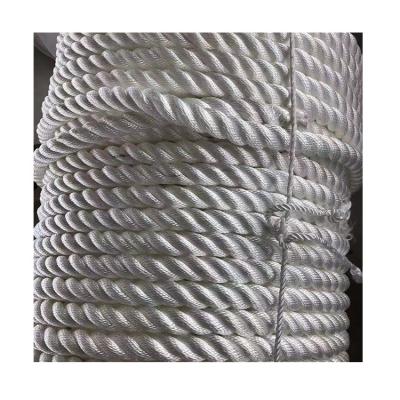 China Cheap Price 50mm Polyester 3 Strand Polyester Mooring Rope For Oil Exploration for sale