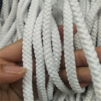 China Amazon High Strength High Strength White Polyester Tie 8 Strands Tie 6mm Braided Rope for sale