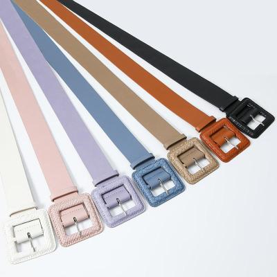 China High quality manufacturers wholesale cheap belt in stock designer pu women belt girls dresses jeans ladies fashion belt for sale