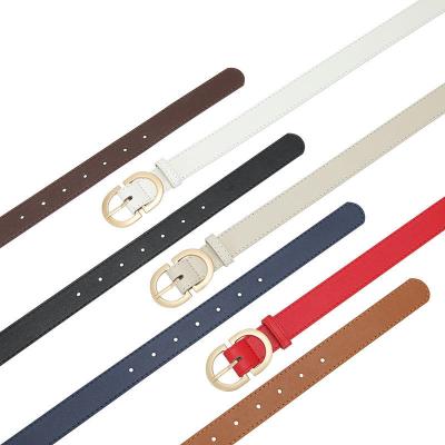 China High Quality Needle Buckles Belt Fashion 2022 Leather Belt Women's Black PU Belts Decoration Jean for sale