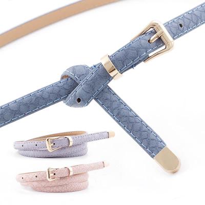 China Mental Logo Buckle Women's Belts Korean Style Leather Luxury High Quality Custom Dress Decoration Dress Fashion Belt for sale