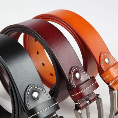 China High quality best price fashion casual soft men's cowhide leather belt trim leather belts for men genuine for sale