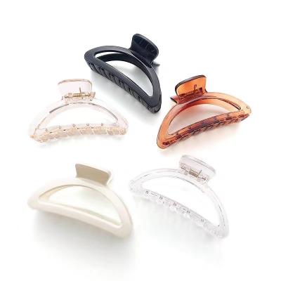 China Hot Selling Simple Elegant Plastic Women Hair Accessories Lady Hair Claw Clips Style Decoration Large for sale