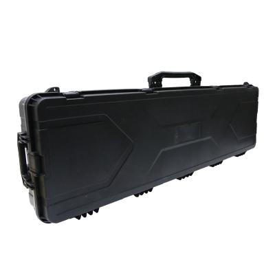 China Bow hard plastic gun safe case lightweight crashproof gun case box stackable custom gun box case with waterproof buckle for sale