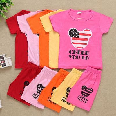 China 2022 low price casual factory new summer clearance running children's short sleeve suit for sale