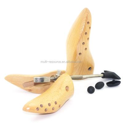 China One Way Shoe Stretcher / Interchangeable Interchangeable Wooden Shoe Expander with Hinge in Beech Hardwood Boot Instep (Varnished) - SS01F for sale