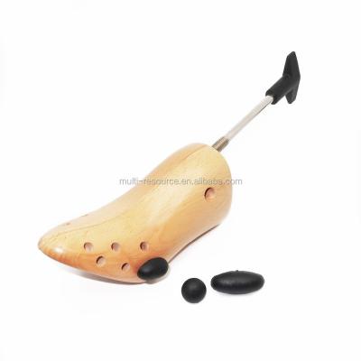 China One Way High Heel Shoe Stretcher Adjustable Wooden Dress Shoe Expander With T Shaped Handle In Varnished Beech - SS01E for sale