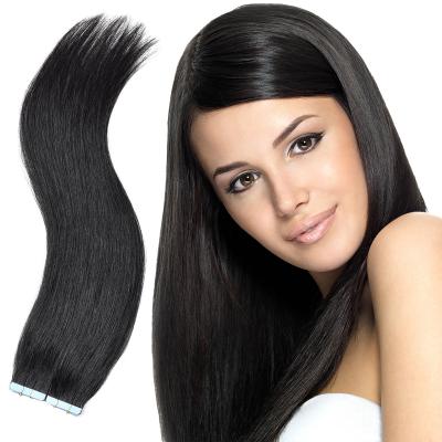 China Free Sample Silky Straight Wave Tape In Hair Extensions , Hair Extension , Cuticle Aligned Hair for sale