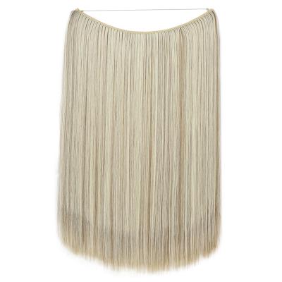 China Free Shipping Silky Straight Wave Private Label Halo Hair Extensions, Halo Hair Extension Directly for sale