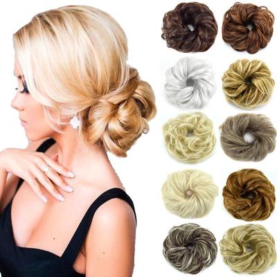 China Free Shipping Synthetic High Temperature Fiber Bun Hair Accessory, Synthetic Hair Big Bun, Synthetic Chigon Hair Extensions for sale