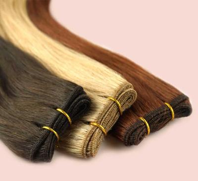 China Silky Straight Wave Synthetic Hair Extension Solid Color Hair Weaves Straight Weaves Wholesale Korea Fiber Straight Hair Weft for sale