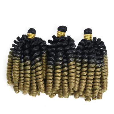 China 6-12Months (Dependent Care & Use Alibaba High Quality Supplier) Good Crochet Ombre Synthetic Spiral Curly Afro Hair Braiding Hair for sale