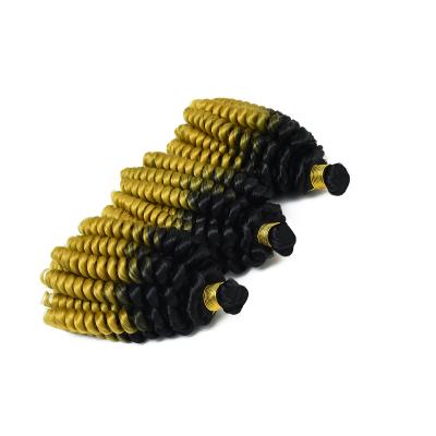 China 6-12Months (Dependent Care & Usage Wholesale) Fluffy Spring Twist Hair Crochet Ombre Color Braiding Hair Passion Spring Twists Synthetic Black Hair for sale