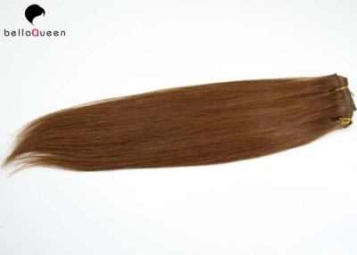 China 100% Unprocessed Straight Clip In Human Hair , Natural Black Human Hair for sale