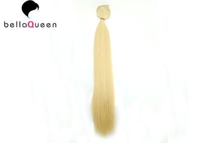 China Straight 100g 613 Golden Blonde Clip In Human Hair Extension With Pure Color for sale