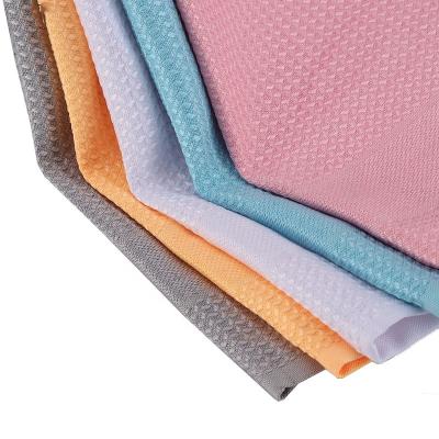 China Customizable Breathable Warm Breathable Strong Absorption Strip Soft Microfiber Selling Towel Microfiber Waffle Broken Cloth for sale