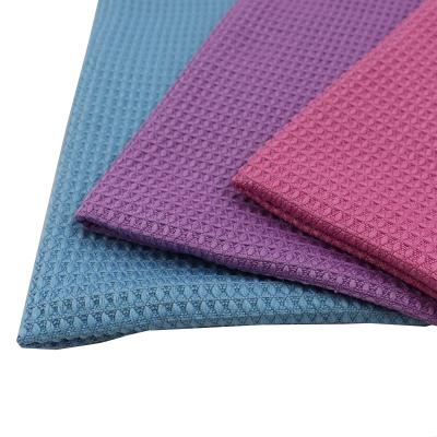 China High Quality Breathable 80%polyester 20% Polyamide Custom Weave Microfiber Towel Microfiber Waffle Fabric for sale