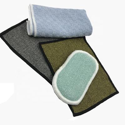 China Breathable Multiple Colors Sustainable Micro Fiber Dishwashing Sponge Microfiber Cloth Eco-friendly Available Perfect Cleaning Effect for sale