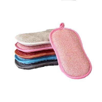 China Wrinkle Resistant GRS Refined Microfiber Oil Stains Quick Dry Bright Silk Cleaning Sponge Customized Colorful for sale