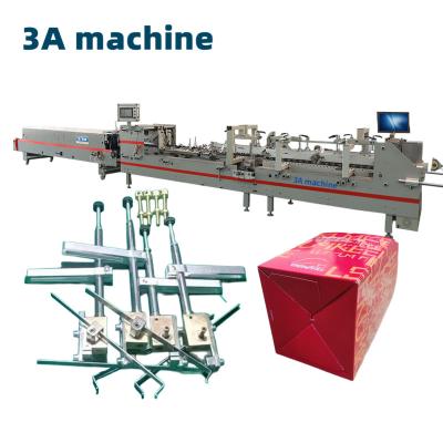 China 380V SHH 800AG-2 Automatische Bodenverschluss Wellpappe-Karton-Klebmaschine Mini-Folder Gluer Flexo-Folder Gluer-Maschine zu verkaufen