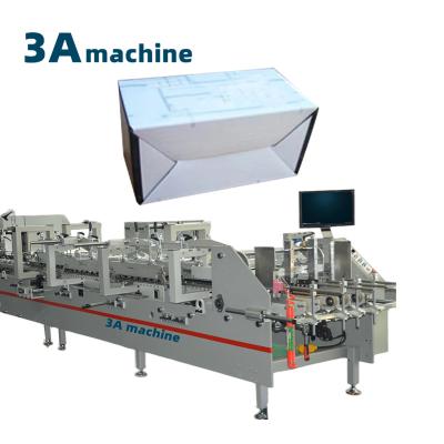 China CQT900YG-2 Pre-Folded Bottom Lock Box Making Folder Gluer Machine for Printing Shops for sale