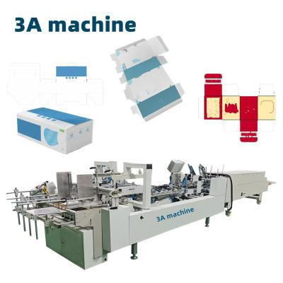 China CQT 800 Cardboard/Corrugated Straight Line Box Automatic Carton Box Folder Gluer Machine for sale