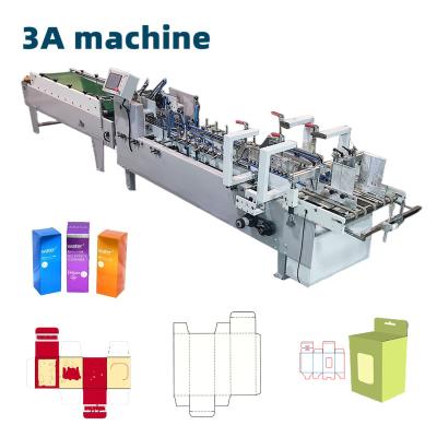 China Automatic Folder Gluer Machine ZH 800 Electric Driven Side Glue Box Straight Line Box for sale