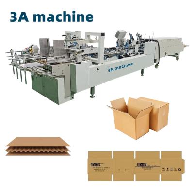 China Control PLC CQT-800WK-1 Maquina de pegamento de carpetas de papel corrugado para envases de cajas en venta