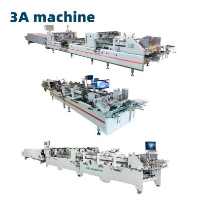 China Paper Material Folder Gluer Machine for Corrugated Carton Cardboard Box Voltage 380V for sale