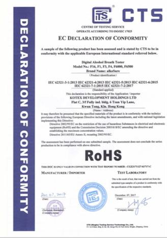 RoHS - KOTEX DEVELOPMENT HOLDINGS LIMITED