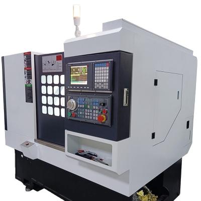 China Metal Drilling Precision Turning Milling Metal Turning CNC Lathe Machine Power Head Flat Lathe Automatic CNC Horizontal Lathe for sale