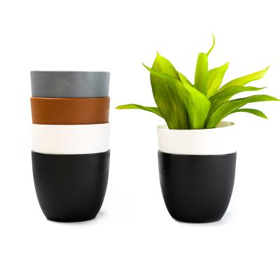 China Pastoral Supplies Manufacturer Wholesale Manufacturer Small White Ceramic Flower Pots Planter Home Decor Bluk Nordic Modern Pot for sale