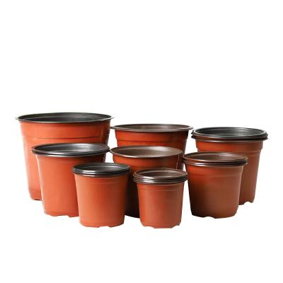 China Modern Wholesale Supplier 0.5 Garden 1 2 3 5 7 Gallon Black Plant Plastic Nursery Flower Pots for sale