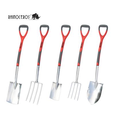 China High Quality Professional Yard Shovel Garden Tool Y Shape Ergonomic Handle Garden Stainless Steel Spade Digging Shovel For Cultivators for sale