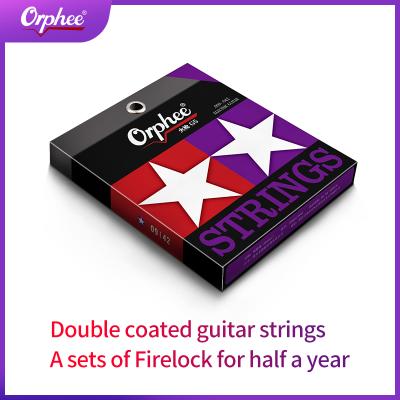 China Wholesale High Quality 6 electrica Nano-coated de guitarra de Cuerdas Para de fetles Electric Guitar Strings for sale