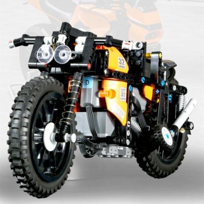 China Source Factory 2.4G RC Kids Toys Cars Children's Sports Car Building Blocks Toys Building Block Toy Car Model Giant Motorcycle 23005 for sale