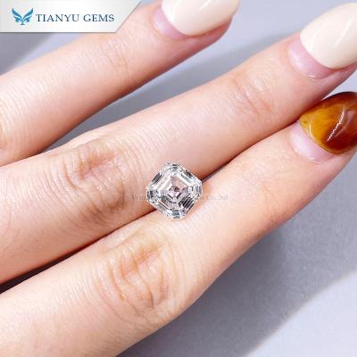 China Color Change Tianyu Gems 2.45CT G VS1 Asscher Cut Lab Grown Diamond CVD With IGI Certificate For Girls Rings for sale